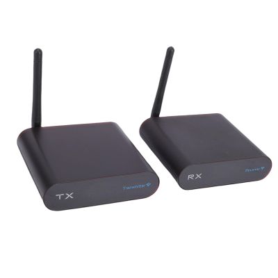 Heayzoki Wireless AV Sender, 2.4GHz 300m Range 8 Channels with Digital Screen, for TV PC Stereo PAL NTSC Plug and Play (US Plug)