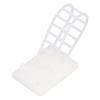 100Pcs Adhesive Cable Management Clips, Self Adhesive Wire Organizer, Adjustable Nylon Strap Ties with Strong Fixation for Office Home, Includes Screw Holes for Secure Installation (White) view 4