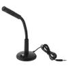 BRIGHTFUFU Desktop Microphone 3.5Mm Chat Mic for Computer Laptop Black Plastic Tabletop Mic for Voice Recording Live Streaming and Gaming view 1
