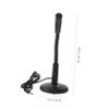 BRIGHTFUFU Desktop Microphone 3.5Mm Chat Mic for Computer Laptop Black Plastic Tabletop Mic for Voice Recording Live Streaming and Gaming view 2