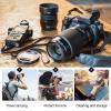 CIYODO 2 Pcs Neoprene Camera Lens Pouch Set Shockproof Drawstring Lens Case Bag for DSLR Camera Protection Flexible Protective Cover for Photography Equipment view 4