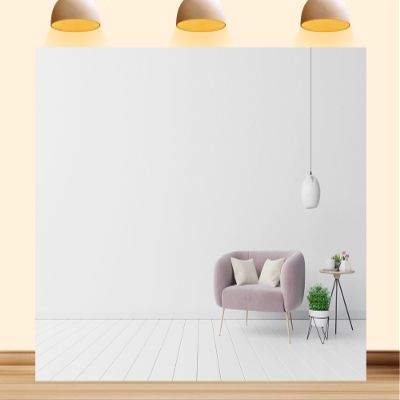 10X7ft Fabric Modern Living Room Sofa Backdrop Rolling Library Ladder Interior Apartment Luxury House Background Nordic Style Party Decorations Functional Literary Decor Live Video Zoom Calls Props