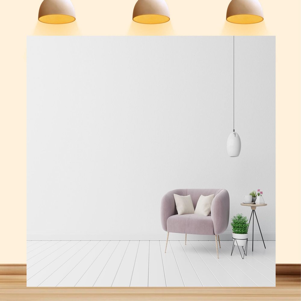 10X7ft Fabric Modern Living Room Sofa Backdrop Rolling Library Ladder Interior Apartment Luxury House Background Nordic Style Party Decorations Functional Literary Decor Live Video Zoom Calls Props