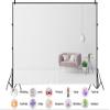 10X7ft Fabric Modern Living Room Sofa Backdrop Rolling Library Ladder Interior Apartment Luxury House Background Nordic Style Party Decorations Functional Literary Decor Live Video Zoom Calls Props view 2