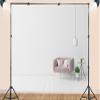 10X7ft Fabric Modern Living Room Sofa Backdrop Rolling Library Ladder Interior Apartment Luxury House Background Nordic Style Party Decorations Functional Literary Decor Live Video Zoom Calls Props view 3