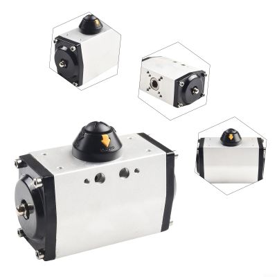 AT40/AT52 Pneumatic Actuator 90 Degree Double Acting for Pneumatic Ball Valve, Aluminum Body Industrial Automation Valve Actuator for(GT63)