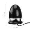 HYTROVE Portable Mini Voice Box Speaker with LED Light, USB Powered External Loudspeaker with 3.5Mm Audio Input for Laptop and Computer, Black Blue Multimedia Bass Speaker Suitable for view 2