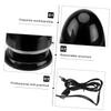 HYTROVE Portable Mini Voice Box Speaker with LED Light, USB Powered External Loudspeaker with 3.5Mm Audio Input for Laptop and Computer, Black Blue Multimedia Bass Speaker Suitable for view 3