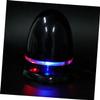 HYTROVE Portable Mini Voice Box Speaker with LED Light, USB Powered External Loudspeaker with 3.5Mm Audio Input for Laptop and Computer, Black Blue Multimedia Bass Speaker Suitable for view 4