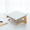MUELODSIC Wooden Laptop Stand and Keyboard Holder for Desk, Computer Riser with Storage Shelf, Office Laptop Organizer Suitable for Home and Workstation Use view 3