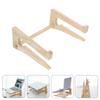 MUELODSIC Wooden Laptop Stand and Keyboard Holder for Desk, Computer Riser with Storage Shelf, Office Laptop Organizer Suitable for Home and Workstation Use view 4