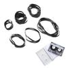 Toddmomy 50Pcs Cassette Player Drive Belts Rubber Replacement for Recorder and DVD Tape Deck Repair Maintenance, Flat 4Mm Square Belt Suitable for Cassette Tape Recorders view 1