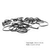 Toddmomy 50Pcs Cassette Player Drive Belts Rubber Replacement for Recorder and DVD Tape Deck Repair Maintenance, Flat 4Mm Square Belt Suitable for Cassette Tape Recorders view 2
