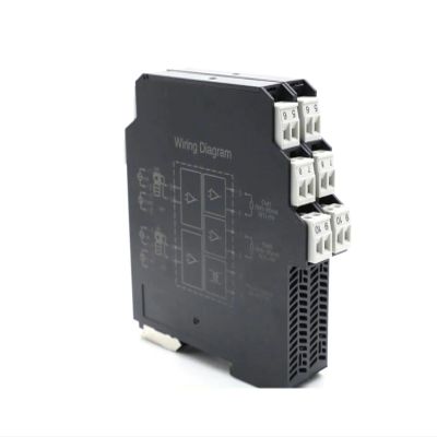 1Pcs Signal Isolator Passive Gate 4-20mA Module One in and Two Out Voltage Current Conversion 0-10V/5V(2 in 2 Out 0-20mA)