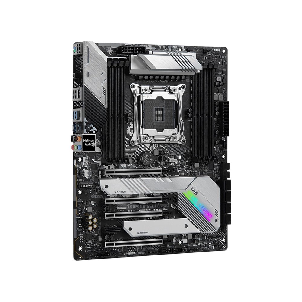 THFKLXT Computer Motherboards Fit for ASROCK X299 Steel Legend Motherboard LGA 2066 Socket Support I9-9960X I7-7800X CPU Intel Chipset DDR4 USB3.2 Gen2 ATX