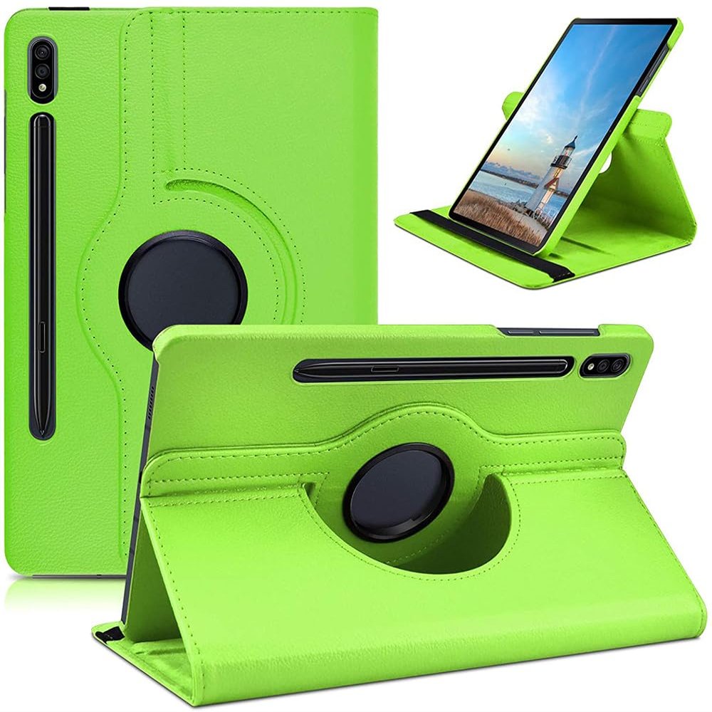 360 Rotating PU Leather Stand Cover Suitable for Samsung Galaxy Tab S10 FE Plus 13.1inch 2025 with Auto Wake/Sleep Smart Case(Green)