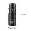 SECFOU High-Magnification 16X52 Night Vision Monocular Telescope for Outdoor Travel and Astronomy, Portable Black Low-Light Single-Tube Scope for Adults view 2