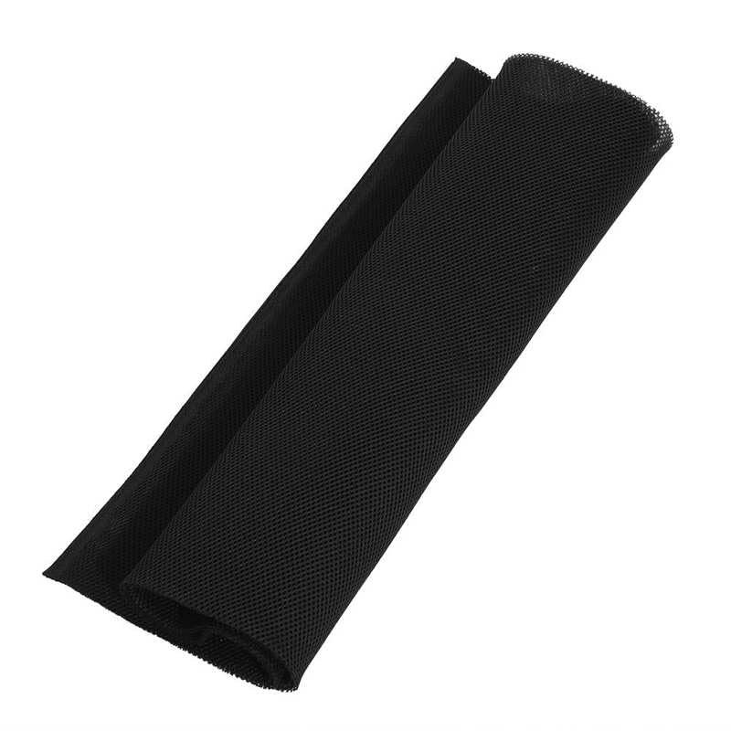 1.4x0.5m Speaker Grill Cloth Polyester Dustproof Protective Cloth Cover Stereo Audio Speaker Mesh Grill Cloth(Black)