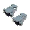 LOKLNEYK 10Pcs Plastic Cover Housing Hood for D-SUB 9 Pin 2 Rows 2W2 2V2 DB9 Pin Serial RS232 Connector view 2