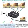 1x3 HDMI Splitter, 1 in 3 Out HDMI Splitter Audio Video Distributor Box Support 3D & 4K x 2K Compatible for HDTV, STB, DVD, PS3, Projector Etc view 3