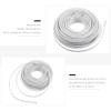 KOMBIUDA Rj11 Telephone Extension Cord 20Ft 4-Core Landline Cable for Phone Modem Fax Machines White Telephone Connecting Wire for Home and Office Use view 3