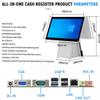 HaiZethonic Cash Registers for Small Business,Multi Touch Main Display,15.6" HD Customer Screen,8GB Ram + 128/256GB Ssd Cash Registers,Printer 58/80mm for Commercial & Retail Dual-128G/80mm view 3