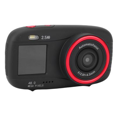 Wisoqu Digital Camera, 48MP 2.5K HD Dual Screen WiFi Selfie Camera with 16X Zoom Autofocus, for Teens Students Boys Girls Travel (Black)