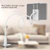 360-degree Rotating Tablet & Phone Stand, Adjustable Bedside Mount with Flexible Spiral Base, Perfect Bedside Companion for Tablets and Smartphones, Tablet Holder Stand (White) view 2