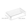 VERDANVERSE Acrylic Monitor Riser and Laptop Stand Small Size Thickened Computer Base for Office Desk Organization and Ergonomic Workstation Setup view 2