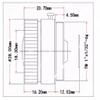 3mp 1/2.7'' Wide Angle CCTV Lens Focal Length 2.8mm CS Mount Fix Apertue F1.2 Day and Night Cofocal view 3