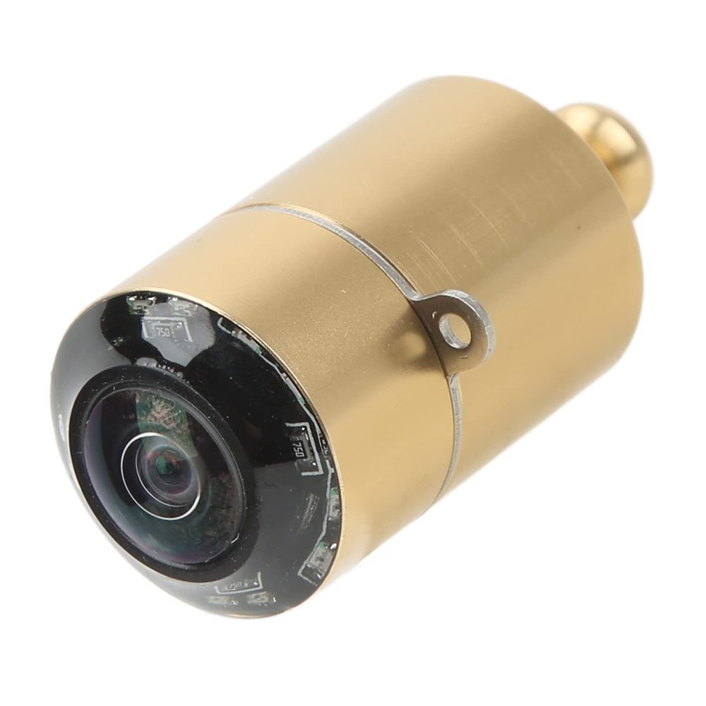 Luocute Fish Finder Camera, Professional CVBS HD Underwater Fishing Camera with Infrared Light for Boat 5V 28V, Aluminum Alloy 195 Degree Wide Angle