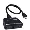 4K@60Hz HDMI Splitter 1 in 2 Out, 2 Way HDMI Splitter for Dual Monitors, 1x2 HDMI 2.0 Splitter Video Distributor Mirror Only, Support Full HD 1080P 3D HDCP1.4 view 1