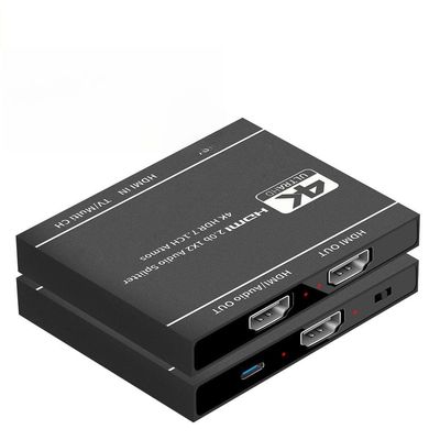 2023 Best 4K HDMI Splitter 1x2, HDMI 2.0 Splitter 1 in 2 Out HDMI Audio Extractor HDR HDMI2.0 Splitter for PS4 Apple TV Xbox PS5