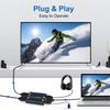 4K@60Hz HDMI Splitter 1x2, HDMI Splitter 1 in 2 Out for Dual Monitor, Supports Auto Scaling, HDCP 2.2, HDMI 2.0b, RGB 8:8:8, HDR 10, 3D for Xbox PS4/5 Fire Stick Cable Box view 4