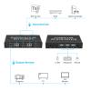 2 in 1 DP Switcher with Controller 4K@60Hz 2 in 1 Out Efficient Device Control Set KVM view 2