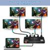1x4 HDMI Splitter,1 in 4 Out HDMI Splitter + EDID Output,Support Ultra HD 4K,3D 1080P,Audio EDID Extractor Support HDMI Audio Output, 3D, HDCP2.2, HDR, EDID for Xbox PS5 view 2