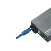 1PCS Gigabit Fiber Optic Media Converter 1 Pair HTB-GS-03 10/100/1000Mbps 3km/20km External Power Supply Single Mode(20km-AU Plug) view 2
