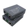 1PCS Pair 10/100 Fiber Optic Media Converter HTB-3100 Singlemode Simplex Transceiver Single SC 20KM 1310/1550nm(UK Plug) view 1