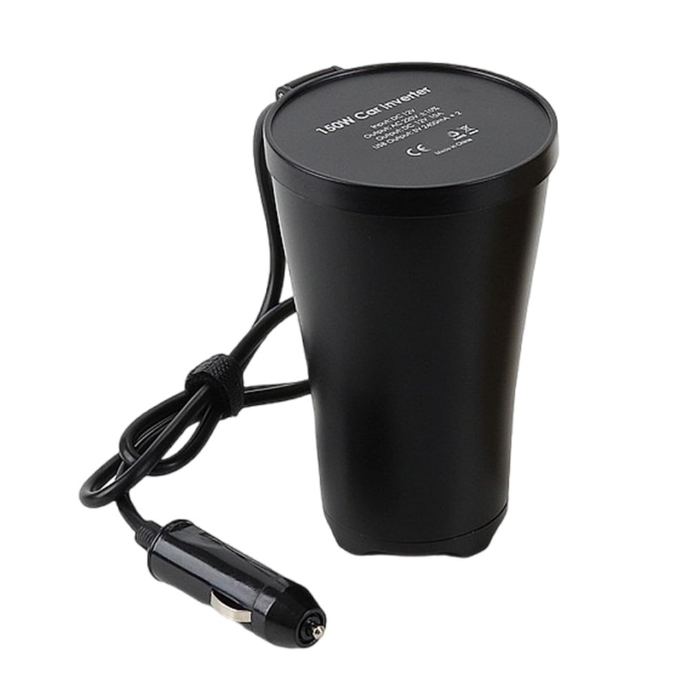 Car Power Converter 150W Inverter AC220V Outlet and USB Port for Travel Use 50Hz Output DC12V to AC220V Inverter
