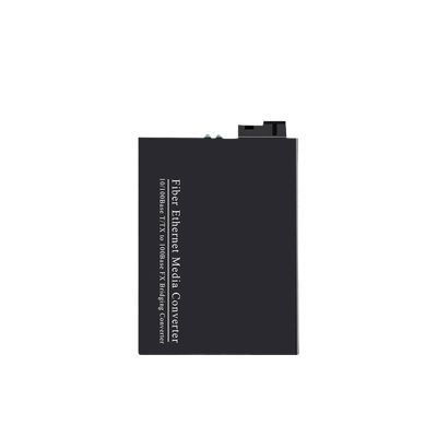 10/100M Fiber Optical Media Converter 1310/1550nm 25KM SC Switch Single Simplex Transceiver(A B Size)