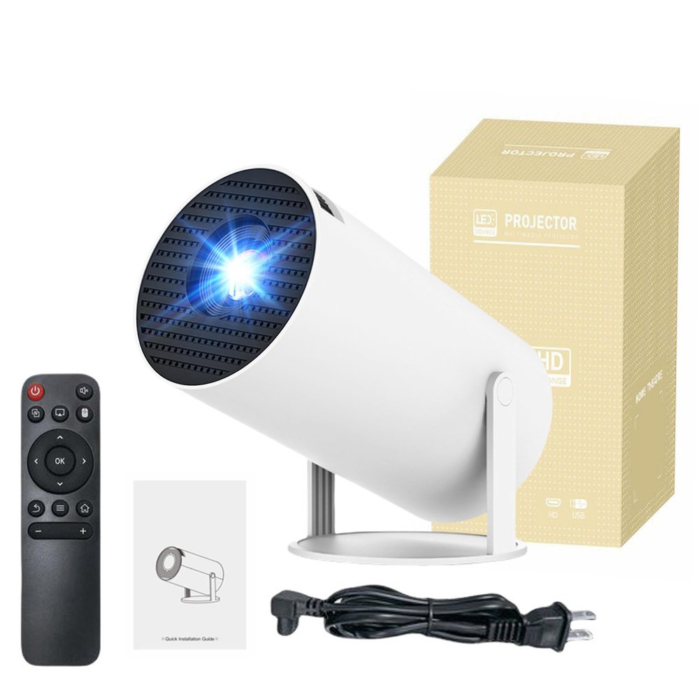 Fake Window Projector Window Projector, Mini Projector with Wifi and Bluetooth, 4k Projector, Auto Keystone, Low Latency & 180 Rotation Projector for Bedroom