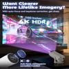 Fake Window Projector  Window Projector, Mini Projector with Wifi and Bluetooth, 4k Projector, Auto Keystone, Low Latency & 180 Rotation Projector for Bedroom view 3
