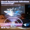 Fake Window Projector  Window Projector, Mini Projector with Wifi and Bluetooth, 4k Projector, Auto Keystone, Low Latency & 180 Rotation Projector for Bedroom view 4
