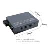 1PCS Gigabit Fiber Optic Media Converter 1 Pair HTB-GS-03 10/100/1000Mbps 3km/20km External Power Supply Single Mode(3km-US Plug) view 4