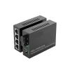 1PCS Optical Fiber Media Converter 10/100M 1310/1550nm 1 Port 4 RJ45 Single Mode Optic Switch Transceiver(1F-4E-A Size) view 1