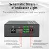 1PCS Optical Fiber Media Converter 10/100M 1310/1550nm 1 Port 4 RJ45 Single Mode Optic Switch Transceiver(1F-4E-A Size) view 2