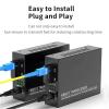 1PCS Optical Fiber Media Converter 10/100M 1310/1550nm 1 Port 4 RJ45 Single Mode Optic Switch Transceiver(1F-4E-A Size) view 3