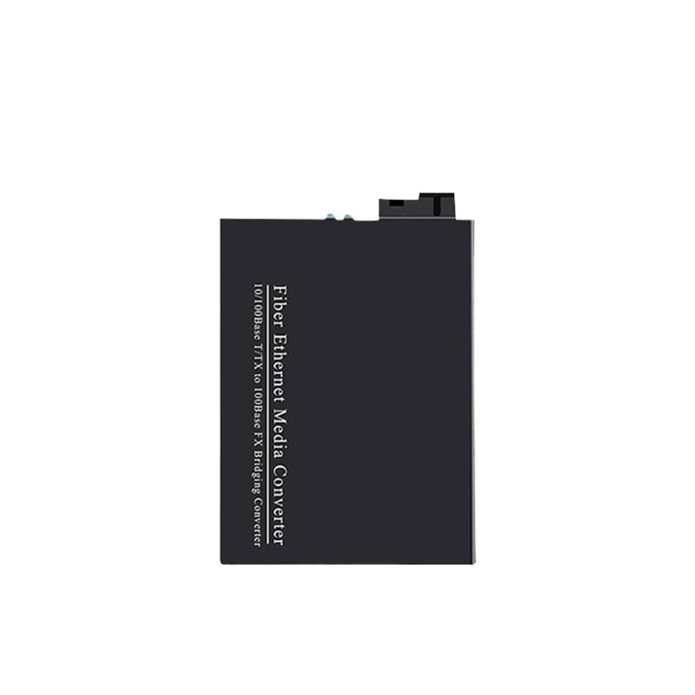 10/100M Fiber Optical Media Converter 1310/1550nm 25KM SC Switch Single Simplex Transceiver(A Size)