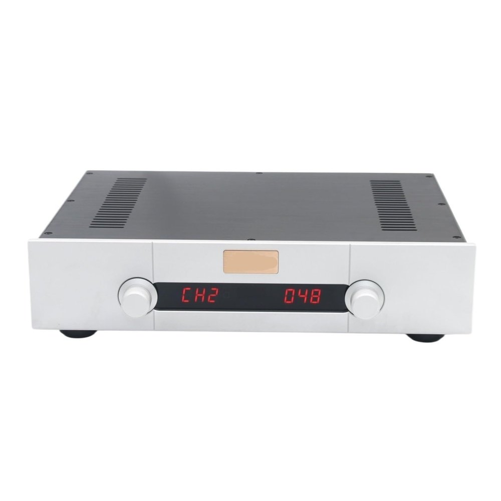 LSTBFZYWT STR12A-Max ECC82 Tube Remote Control Preamplifier HiFi Audio 4-Input 1-Output Preamplifier(230V)