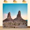 10X8ft Fabric Desert Backdrop Star Trails Circling Desert Sky Pole Wild West Sand Dunes Background for Western Cowboy Time Lapse Party Decorations Hiking Camping Photo Booth Props view 1